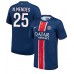 Tanie Strój piłkarski Paris Saint-Germain Nuno Mendes #25 Koszulka Podstawowej 2024-25 Krótkie Rękawy